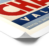 Planachaux Champéry Valais Switzerland Vintage Ski ポスター (角)