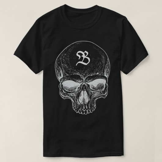 PlanBマイナススカル Tシャツ (デザイン正面)