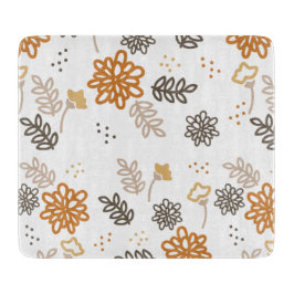 Planche à découper en verre au motif floral printa カッティングボード