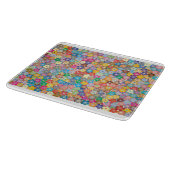 Planche à découper en verre - FLORAL カッティングボード (角)