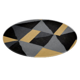 Planche à Découper en Verre Géométrie Moderne カッティングボード