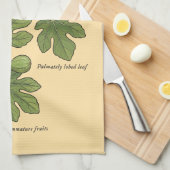 Planche Botanique Figue Ficus Carica キッチンタオル (四つ折り)