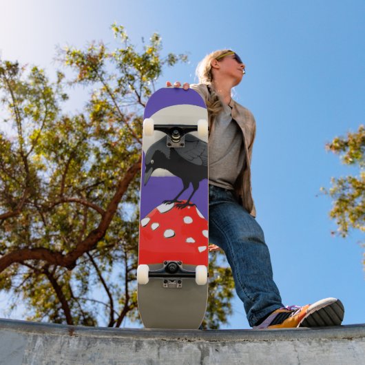 Planche de Skateboard Corbeau Mystique Gothique スケートボード (室外1)