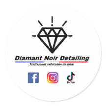 Planche de stickers autocollants Diamant Noir