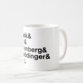 Planck及びBohr及びHeisenberg及びSchrödinger及びDirac コーヒーマグカップ (正面右)