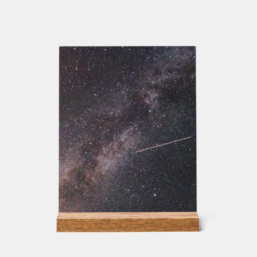 Plane crossing the Milky Way (2024) アクリルサイン (正面)