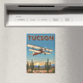 Plane in Tuscon Arizona Travel マグネット (インサイチュ (食洗機))