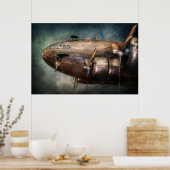 Plane - Pilot - The flying cloud ポスター (キッチン)