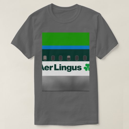 Plane s Aer Lingus 1980s  Tシャツ (デザイン正面)