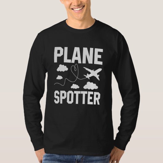 Plane Spotter Pilot Airplane Plane Aviation 9 Tシャツ (正面)