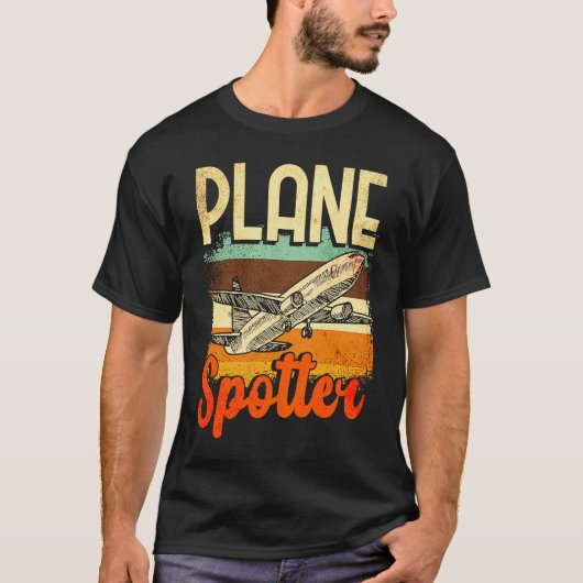 Plane Spotter Spotting Aircraft Airplane Fan Love Tシャツ (正面)