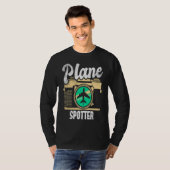 Plane Spotter Spotting Aircraft Airplane Fan Love Tシャツ (正面フル)