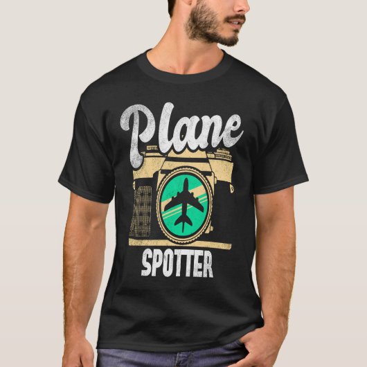 Plane Spotter Spotting Aircraft Airplane Fan Love  Tシャツ (正面)