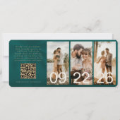 Plane Ticket Destination Boarding Pass QR Code (裏面)