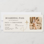Plane Ticket Wedding Boarding Pass  (正面)
