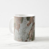 Plane tree camouflage looks bark pattern コーヒーマグカップ (正面左)