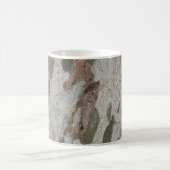 Plane tree camouflage looks bark pattern コーヒーマグカップ (中央)