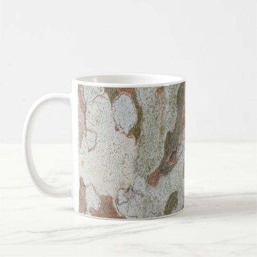 Plane tree camouflage looks bark pattern coffee mu コーヒーマグカップ (左)