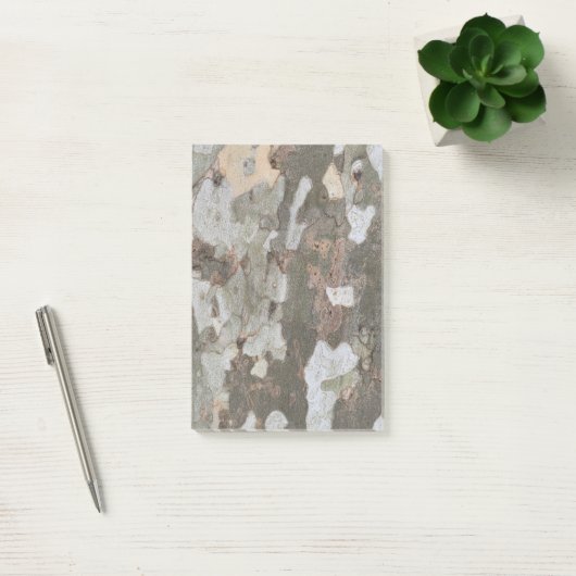 Plane tree camouflage looks bark pattern n ポストイット (オフィス)