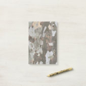 Plane tree camouflage looks bark pattern n ポストイット (デスク上)