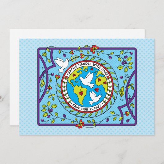 Planet_救Flatカード7" x 5" (正面/裏面)