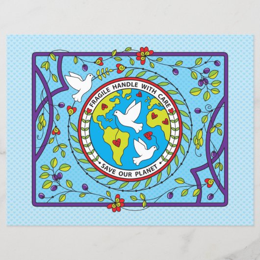 Planet_救Flat紙シート11"x 8.5" (正面)