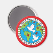 Planet_救Magnet 2.25インチ マグネット (正面/裏面)