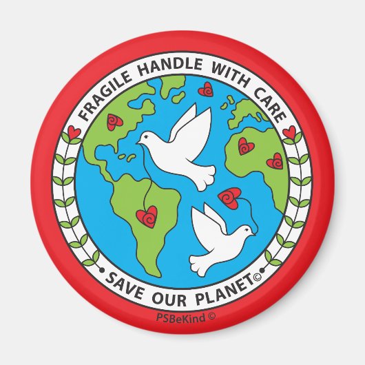 Planet_救Magnet 2.25インチ マグネット (正面)