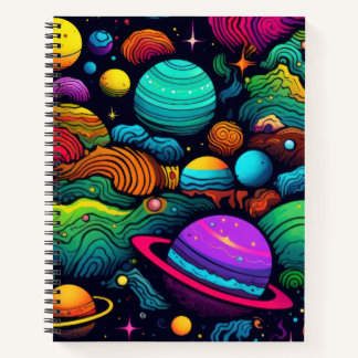 Planet background ノートブック