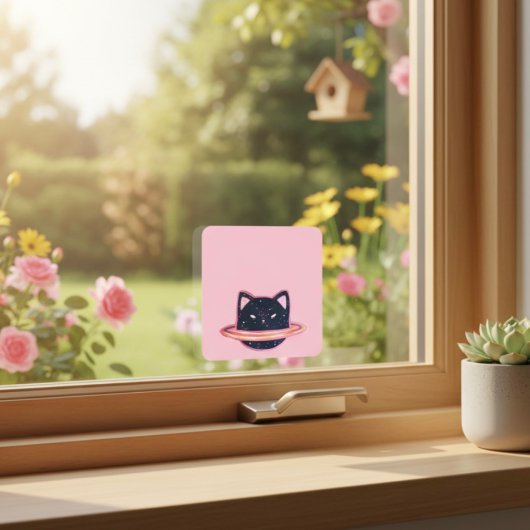 Planet Cat 三角形シール