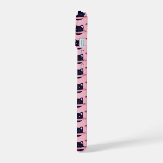 Planet Cat iPhoneケース iPhone 15ケース (左側面)