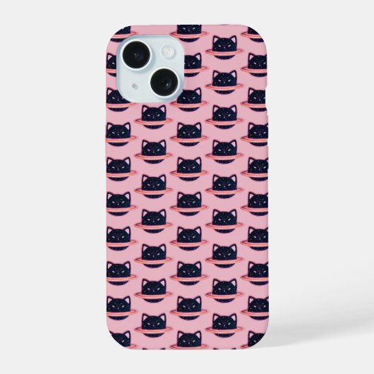 Planet Cat iPhoneケース iPhone 15ケース (裏面)