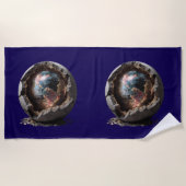 Planet Disco Core – 地球がパーティーモードに突入 ビーチタオル (正面)