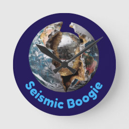 Planet Disco Core – 地球がパーティーモードに突入 ラウンド壁時計