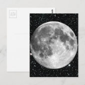 PLANET EARTHのMOON星背景(太陽の系) ポストカード (正面/裏面)