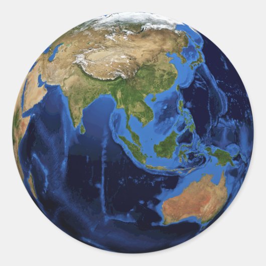 Planet Earth ラウンドシール (正面)