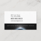 Planet Earth Eclipseフォトグラファーの名刺 名刺 (裏面)