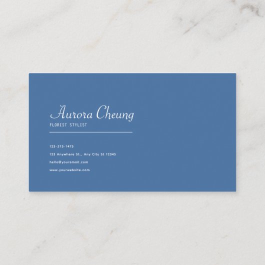 Planet Earth Floral Wreath Starry Night 名刺 (裏面)