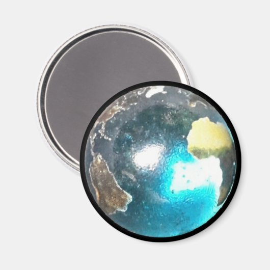 Planet Erde Kugel マグネット (正面/裏面)