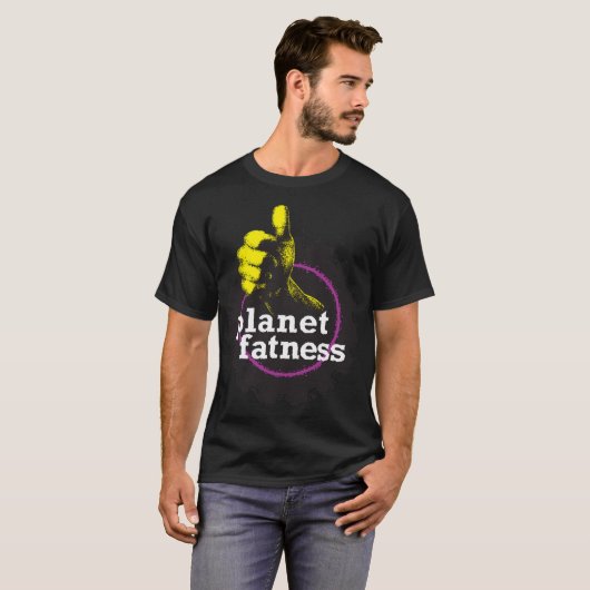Planet Fatness funny Tシャツ (正面フル)