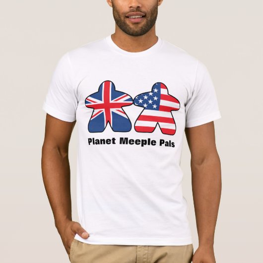 Planet Meple Pals、英国および米国メンズシャツ Tシャツ (正面)