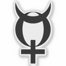 Planet Mercury Symbol (black) シール