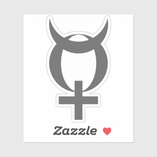 Planet Mercury Symbol (grey) シール (シート)