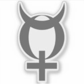 Planet Mercury Symbol (grey) シール (正面)