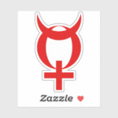 Planet Mercury Symbol (red) シール (シート)
