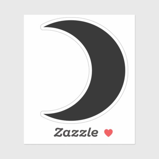 Planet Moon Symbol (black) シール (シート)