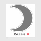 Planet Moon Symbol (grey) シール (シート)