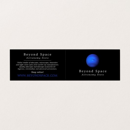 Planet Neptune、天文学者、天文学ストア 名刺 (外部フラット)