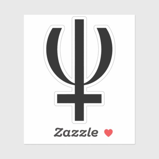 Planet Neptune Symbol (black) シール (シート)