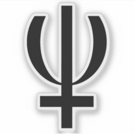 Planet Neptune Symbol (black) シール